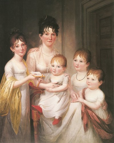 Madame Dubocq et ses enfants - James the Elder Peale